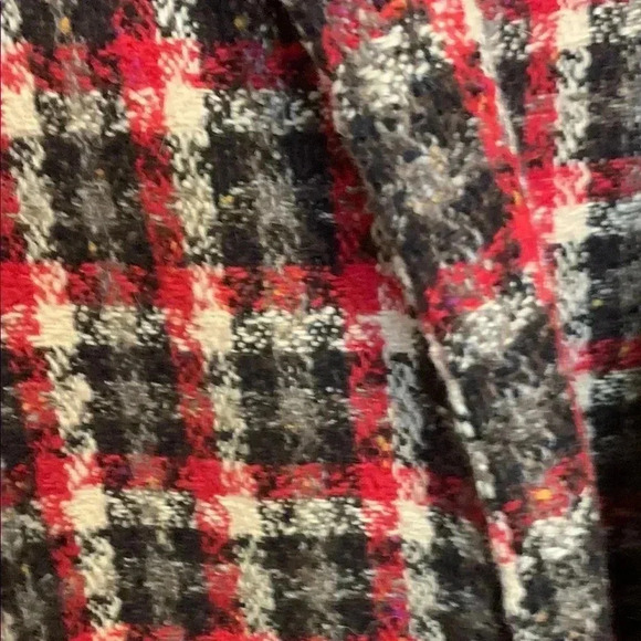 Vintage Old Navy Plaid Fall Long Coat with Belt, Fully Lined, 2 Deep Pockets - Picture 8 of 15